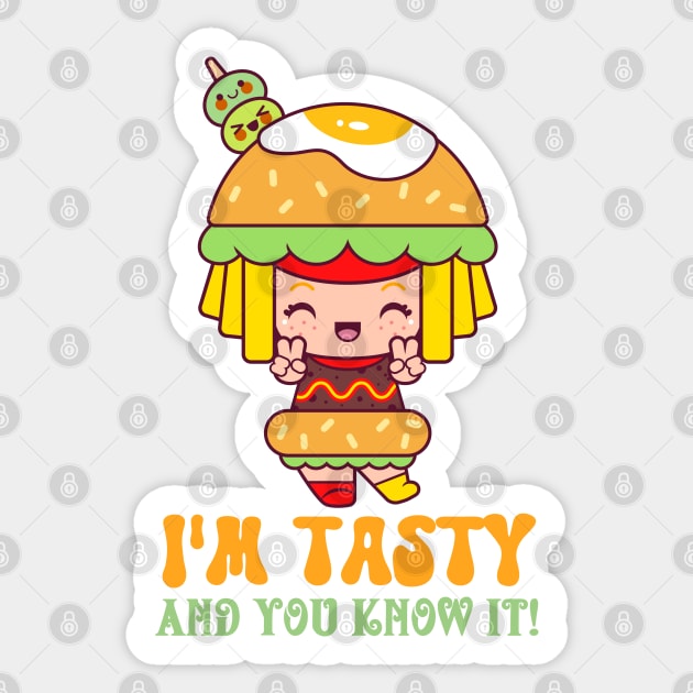 I'm Tasty and you Know It! Sticker by KUH-WAI-EE